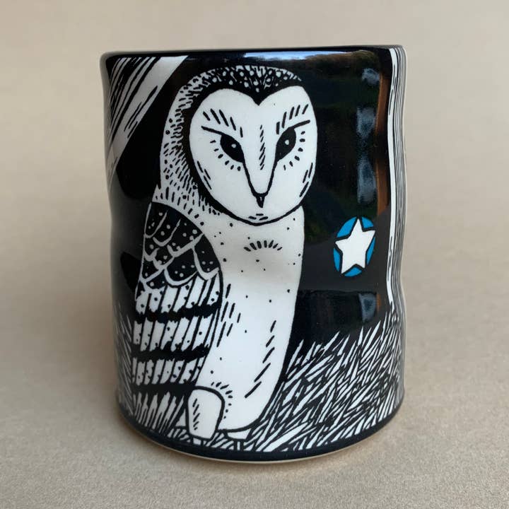Lucky Barn Owl Cup - Large for wholesale by The Bowl Maker