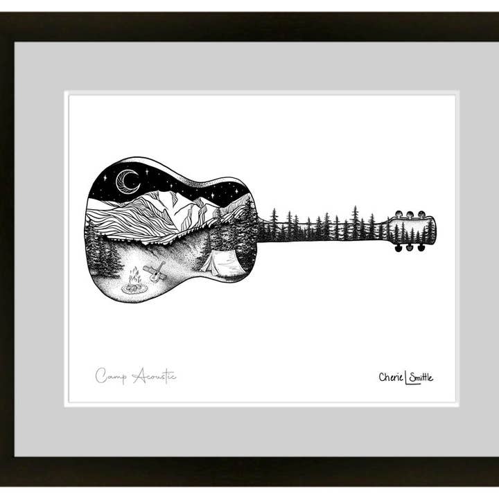 CherieSmittleArt - Wholesale Art Print - Camp Acoustic1