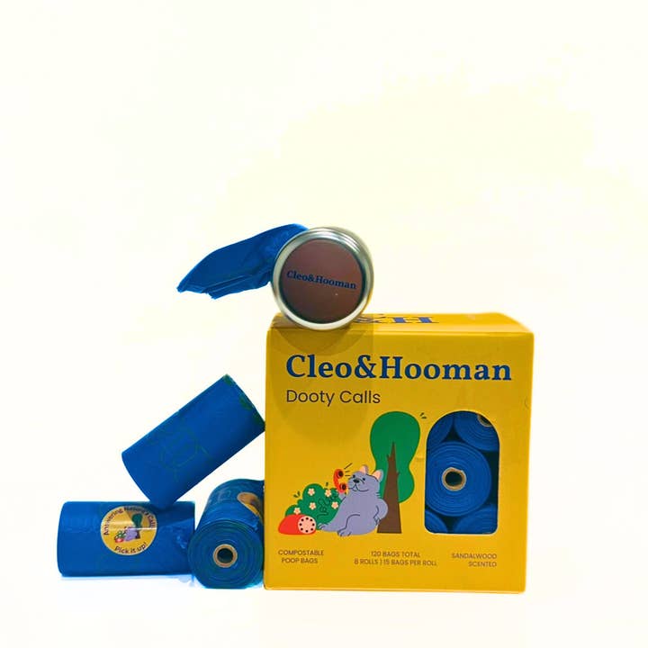 Cleo&Hooman - Wholesale Pet Poop Bag - Dooty Calls (100% Certified Compostable Poop Bags) -Scented2