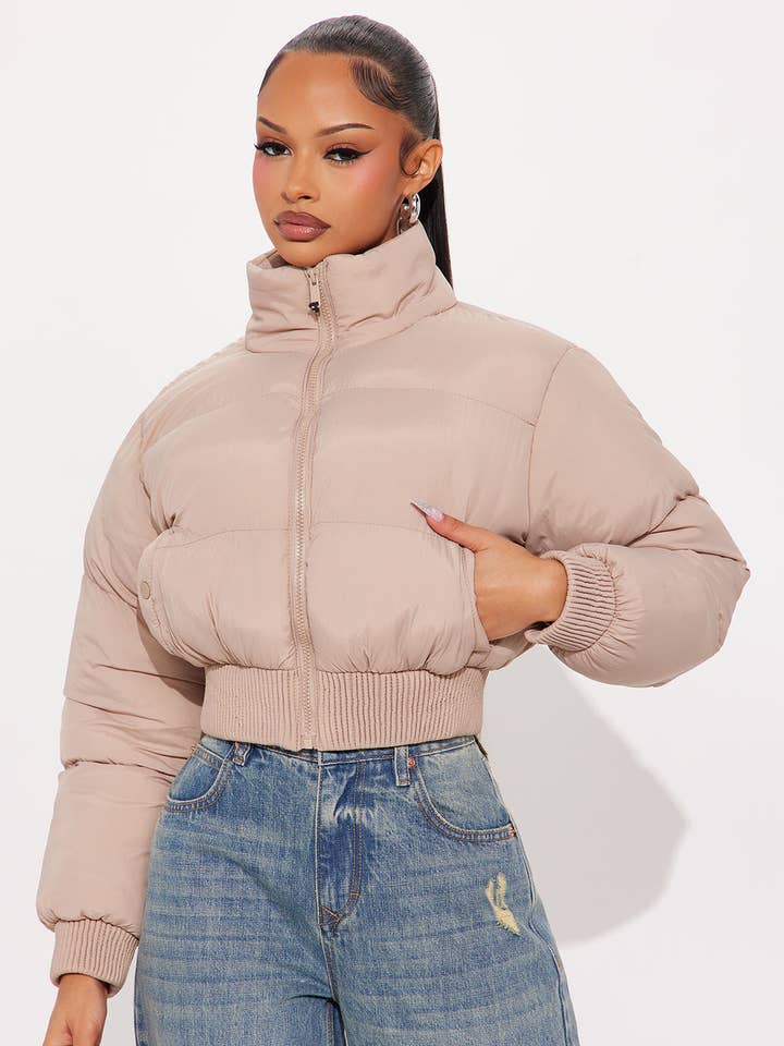 SOLID PUFFER JACKET for wholesale by 5besties inc