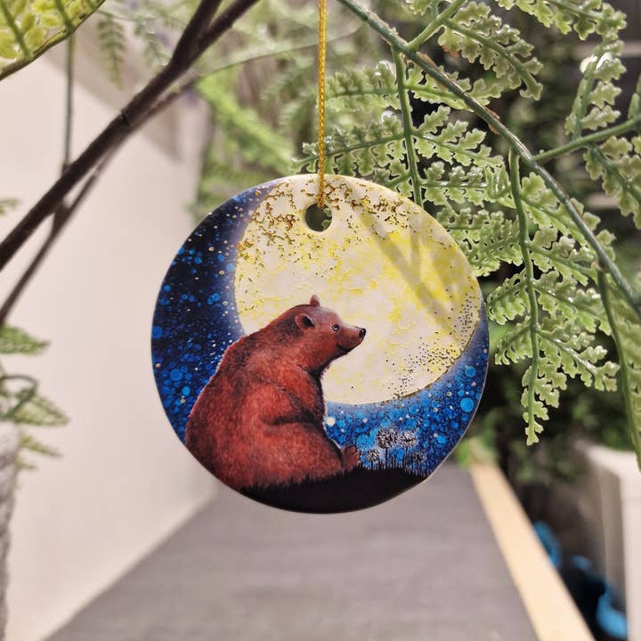 By Jo Crafts – wholesale Christmas decoration – Wolf & Bear Tree Hanging Decoration2