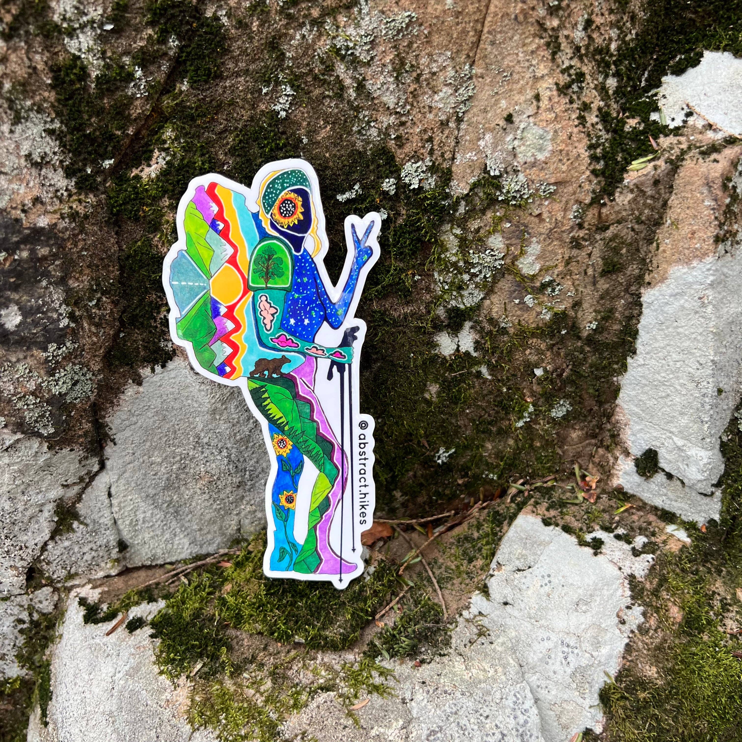 Abstract Hikes - Wholesale Sticker - Hiking Sticker: "Chica"2