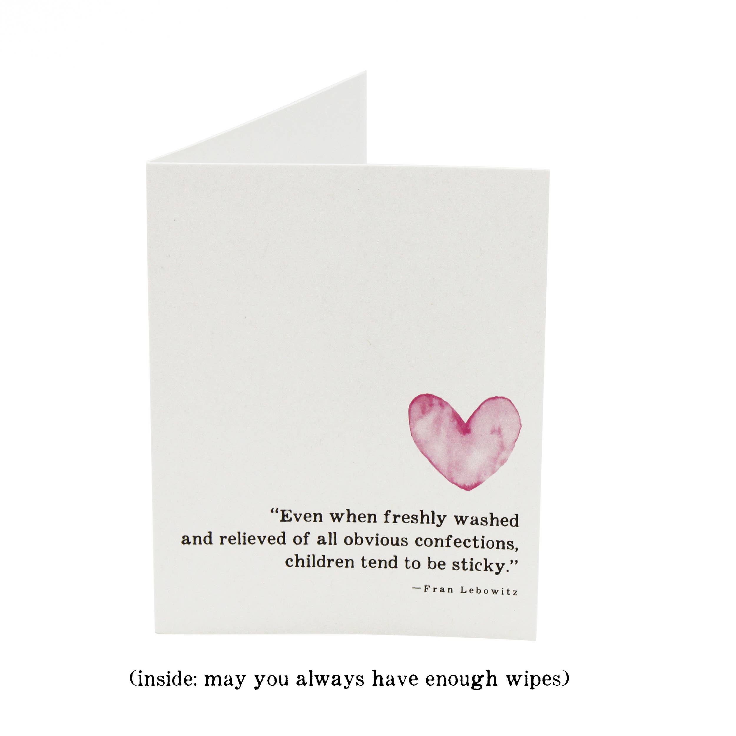 Tiny Human Supply Co. - Wholesale Baby Card - Baby Birth & Baby Shower Cards - Pink Heart