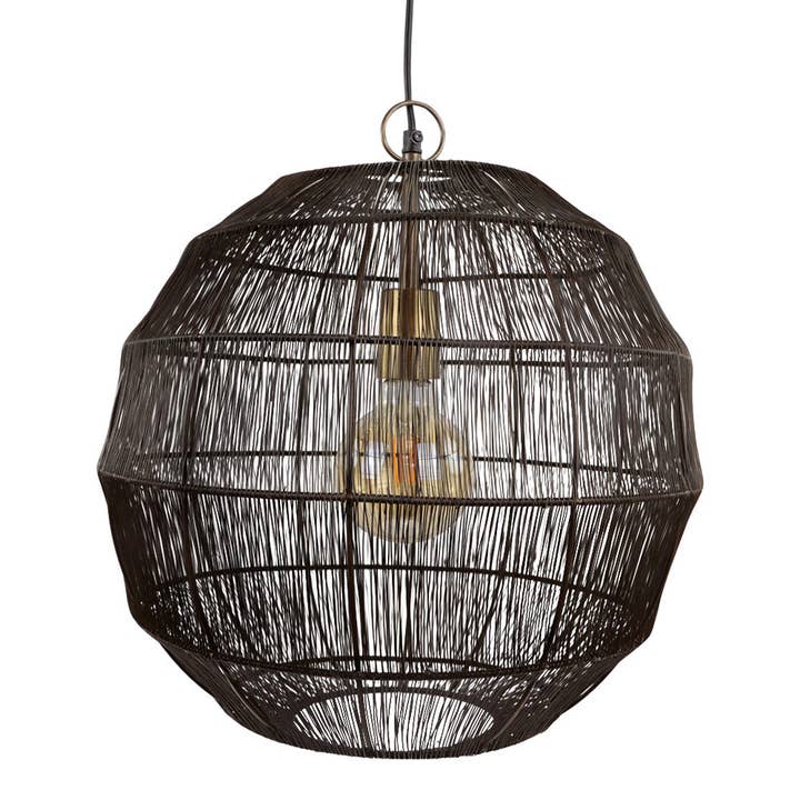 EARTHWARE - Venta al por mayor Lámpara de araña y colgante - Lámpara colgante negra Novara