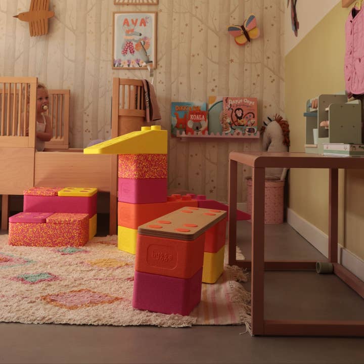 bygge - Wholesale Building Set - Kids - bygge - Basic Set "MONOKROM" (6 pieces)3