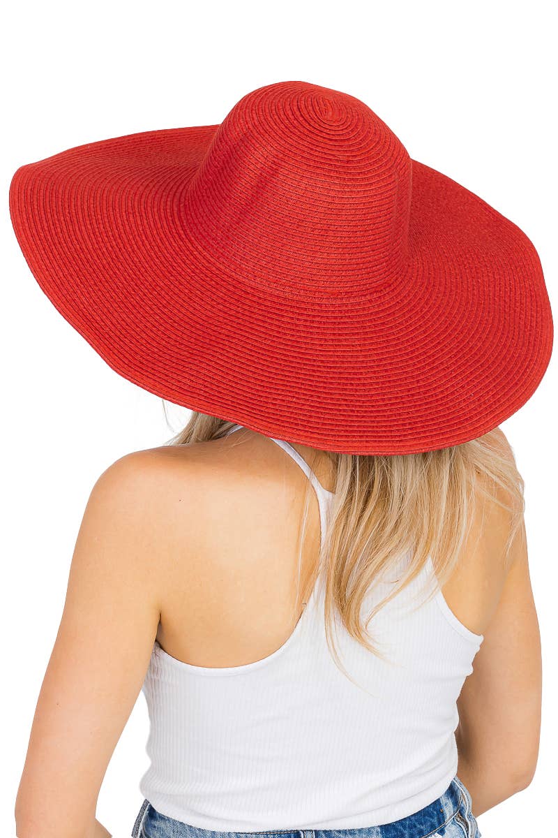 Cap Zone - Wholesale Straw Hat - Women's - Wire Brim Straw Beach Sun Hat46