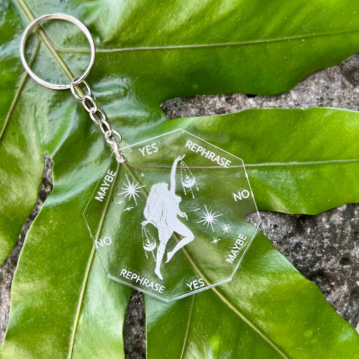 2,5" Vågen ZODIAC nyckelring pendel styrelse för wholesale av Moon Child