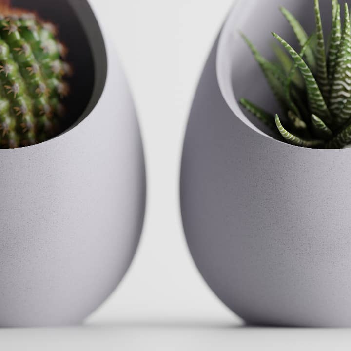 The Butler's Company - Wholesale Plant Pot - Succulent Plant Pot Egg Shape | Elegant Evergreen Container 3