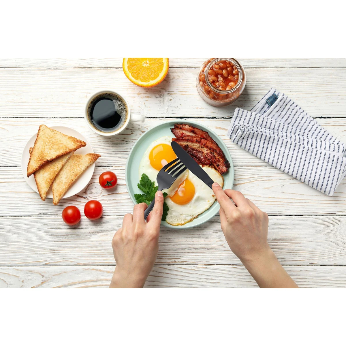 J&V TEXTILES - Wholesale Flatware Set - 40 Piece Stainless Steel Silverware Set for 838