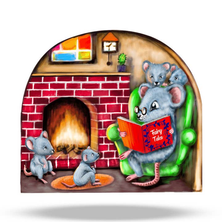 Grandpa Mouse Hole 3D Wall Sticker Decal - Micesterpiece for wholesale by Micesterpiece