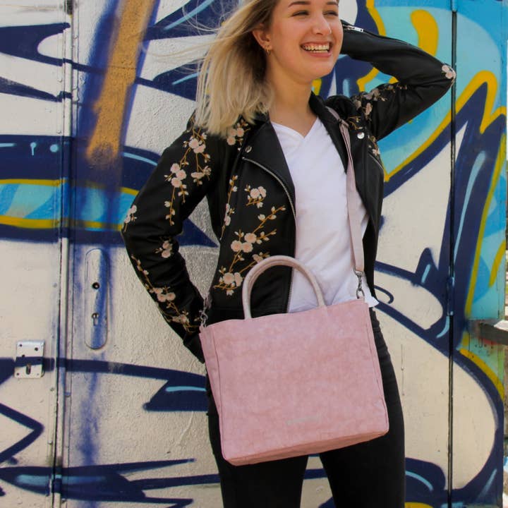 City tote handbag-Pepperwood- natural colored washable paper for wholesale by Colibries