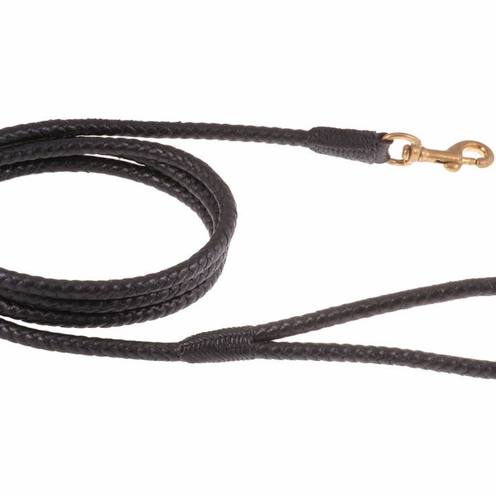 Alvalley - Wholesale Pet Leash - Dog - Braided Leather Snap Leads1