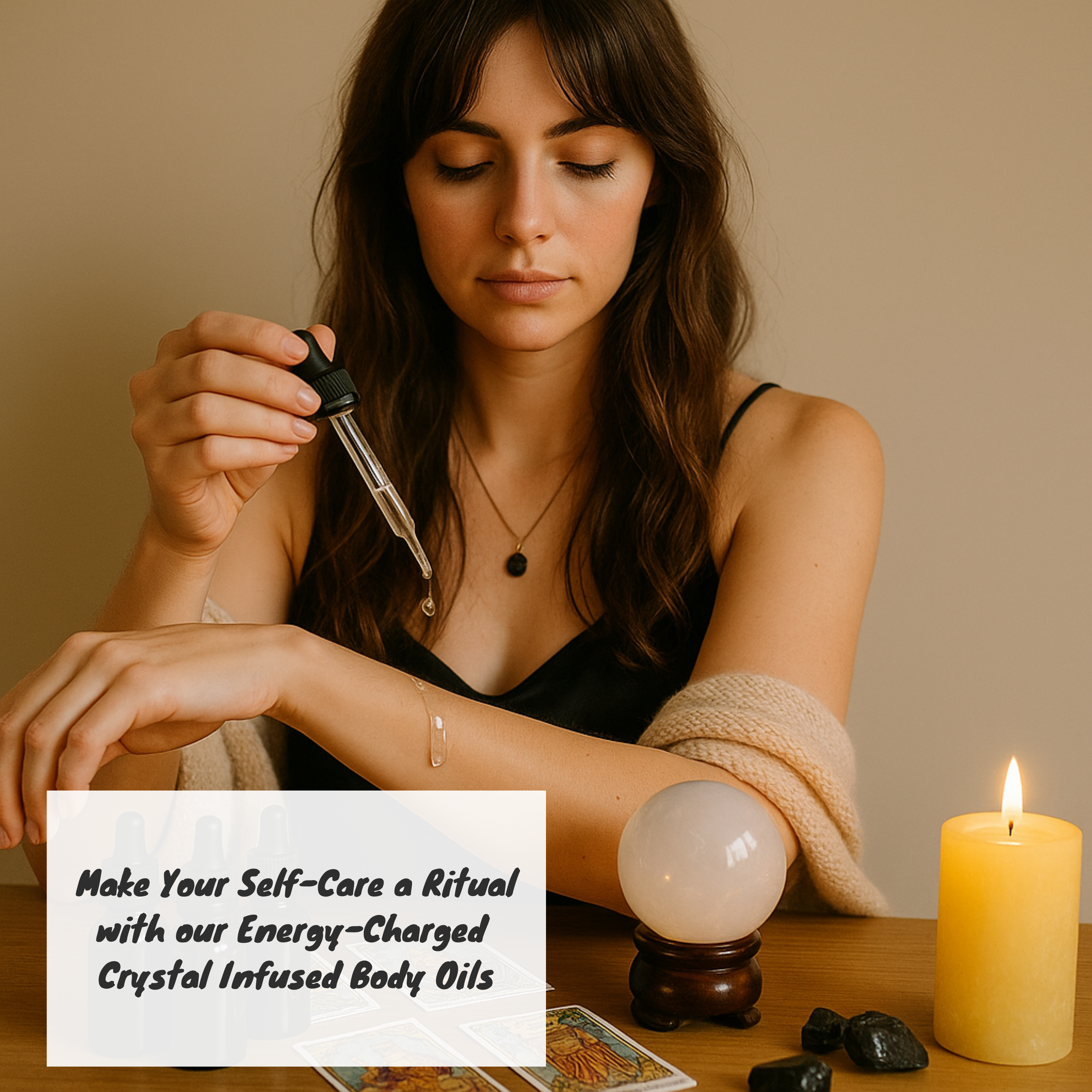 Raw & Refine – wholesale Bath/body oil – Good Vibes Body Oil - Joy & Positivity - Green Aventurine Crystal Infused2