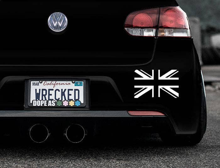 WinsterCreations™ – wholesale Sticker – Union Jack Bumper Car Sticker6
