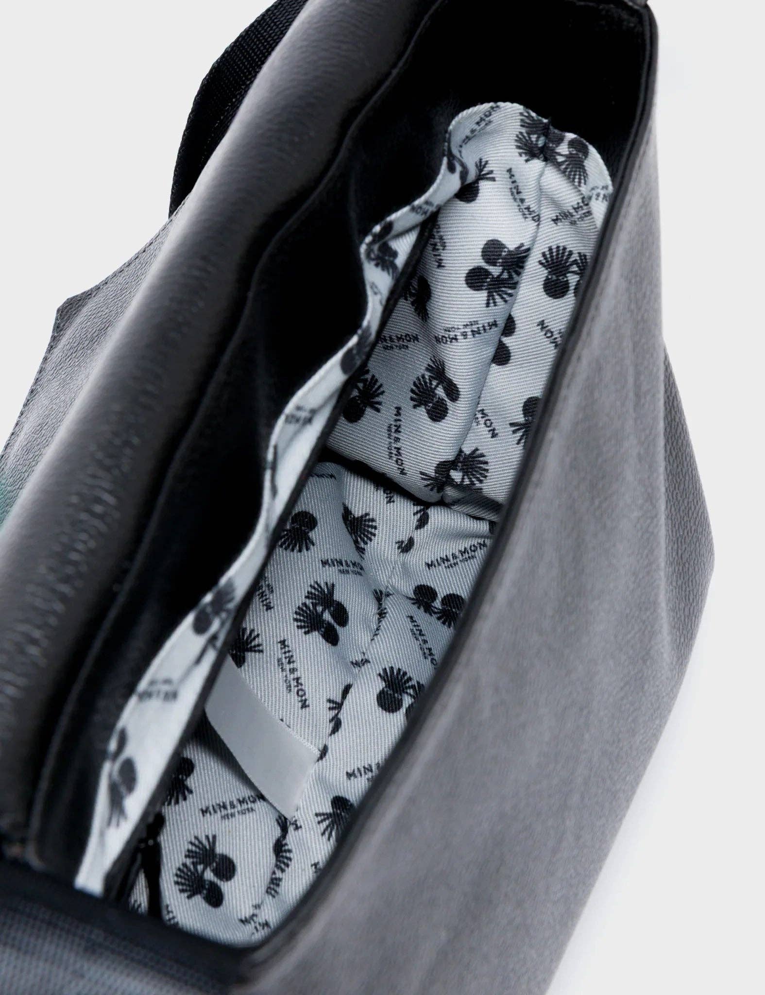 Min & Mon - Wholesale Messenger Bag - Women's - Victor Black Small Messenger Bag - Pigeonista Embroidery3