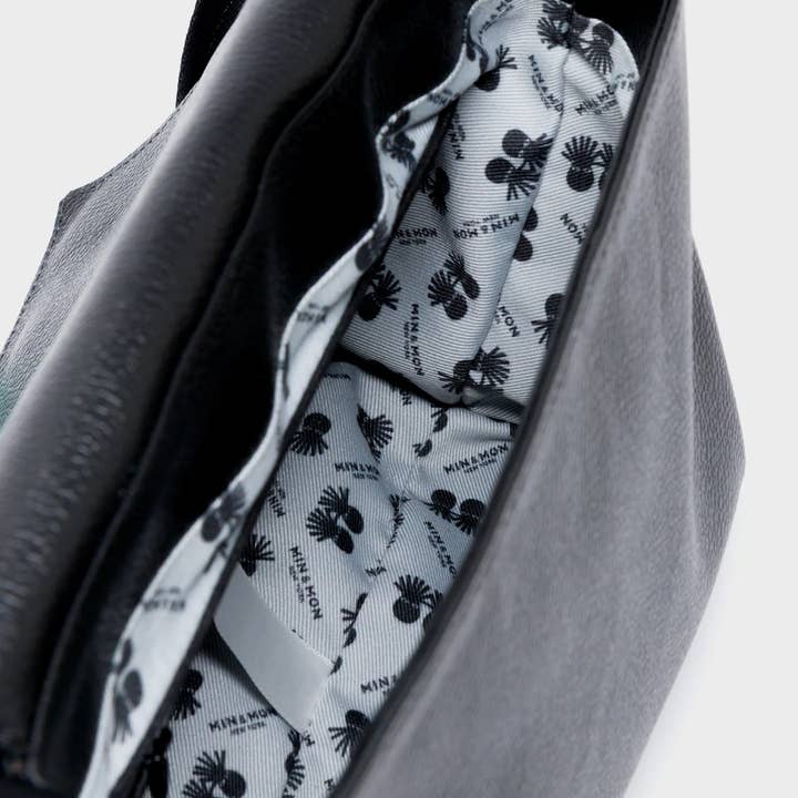 Min & Mon - Wholesale Messenger Bag - Women's - Victor Black Small Messenger Bag - Pigeonista Embroidery3