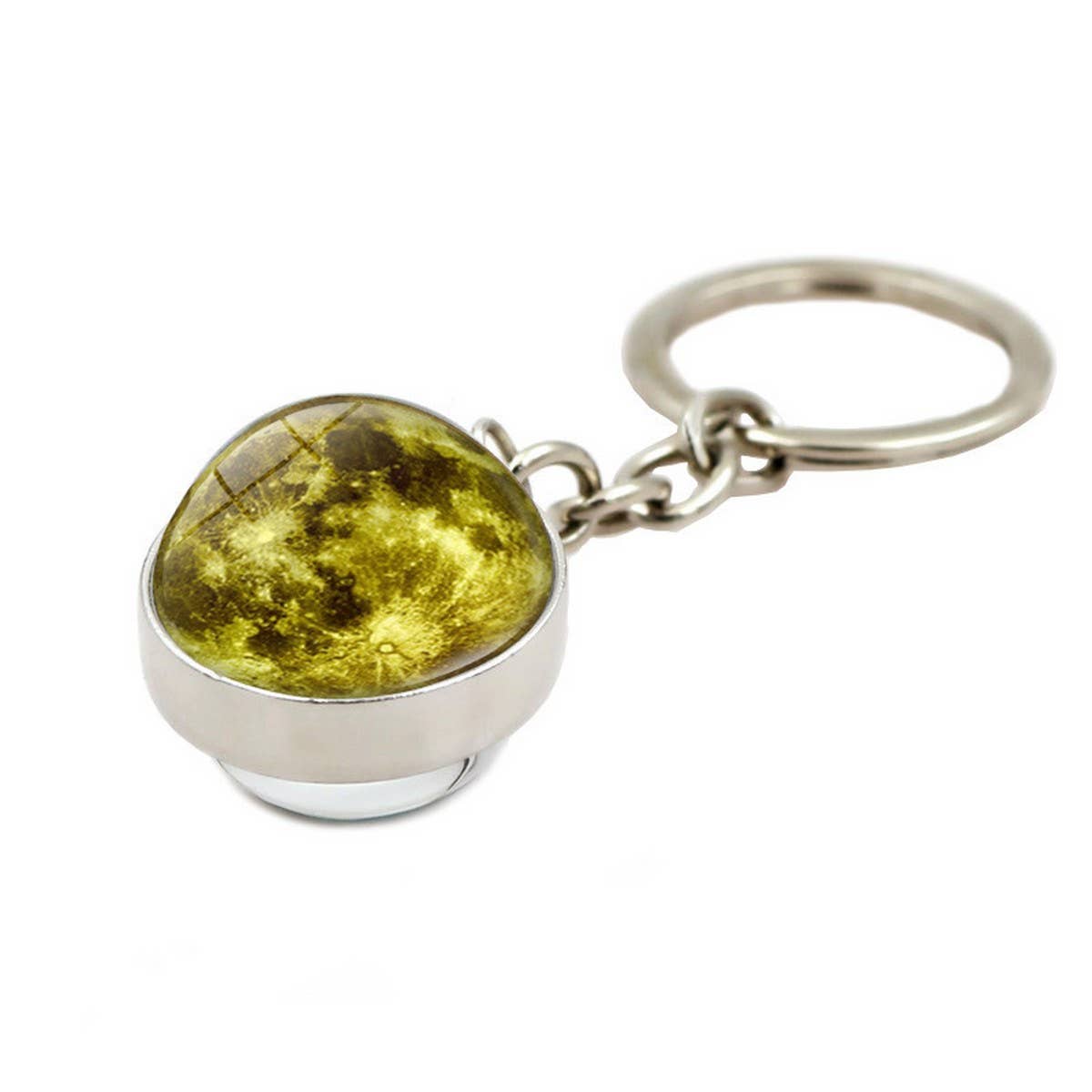 ACCITY - Wholesale Keychain - Women's - COSMIC MOON CRYSTAL GLASS BALL KEYCHAIN PENDANT_CWMM04991