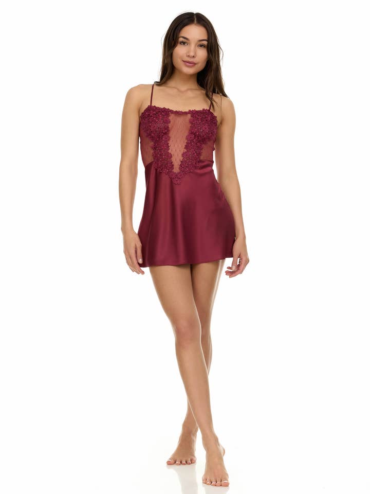 Flora Nikrooz - Wholesale Chemise - Women's - Showstopper Appliqué Chemise20