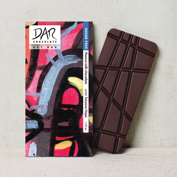 Dar Chocolate - Wholesale Chocolate Bar - Sugar Free: Peanuts & Milk Chocolate Bar