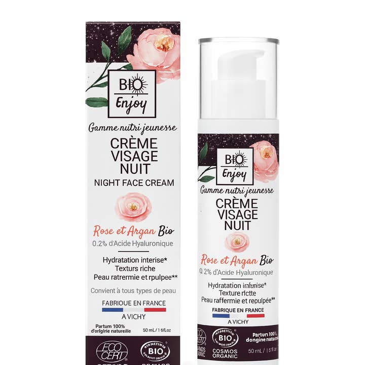 Rosen Argan Nattkräm – Certifierad Ekologisk för wholesale av Les Laboratoires Bio Seasons