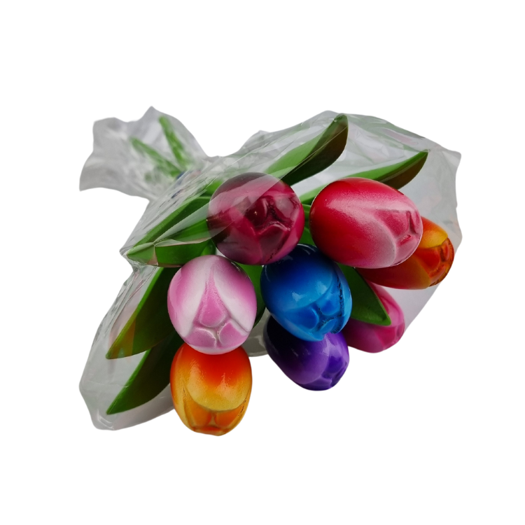 TRAAGOODS.COM - Wholesale Artificial Flowers - Tulips On Stem 18CM - Bouquet of Tulips Packed2