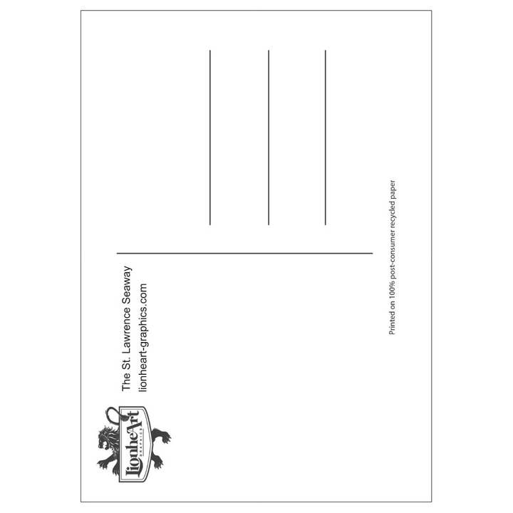 Lionheart Graphics - Wholesale Postcard - The St. Lawrence Seaway Postcard | Great Lakes Gift