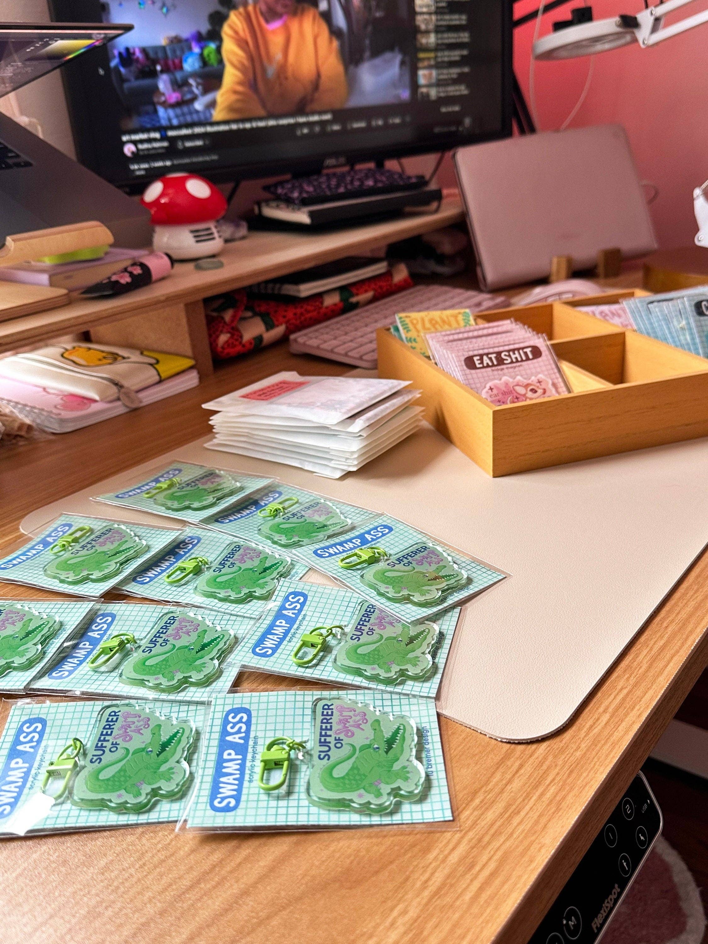 lu bremer design - Wholesale Keychain - Women's - sufferer of swamp ass keychain4