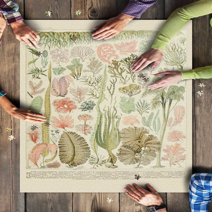 Cavallini & Co. Flower Garden 1000 Piece Puzzle — Two Hands Paperie