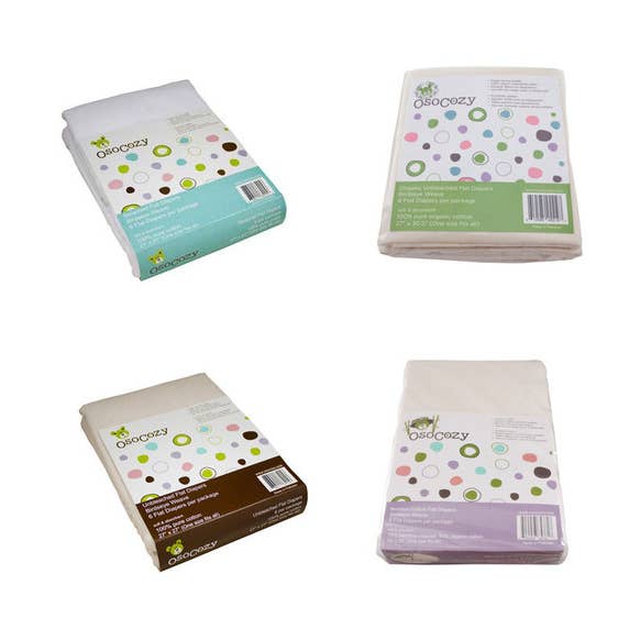 OsoCozy platte luiers Birdseye Weave, 4 soorten - 6 verpakkingen voor wholesale door OsoCozy