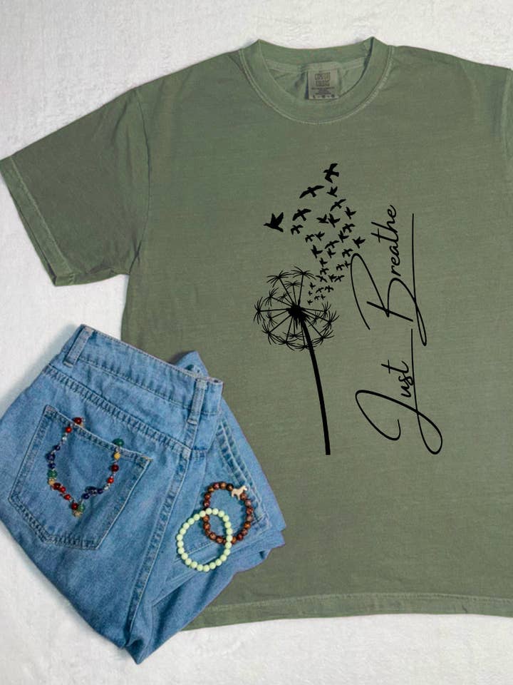 Apenas Respire T-shirt Comfort Colors por atacado de NyteSky Apparel