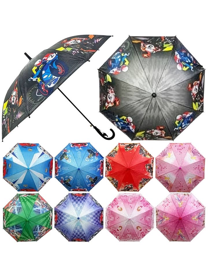 Barn Racingbil Prinsessa Paraply - 12 st för wholesale av Cap Zone