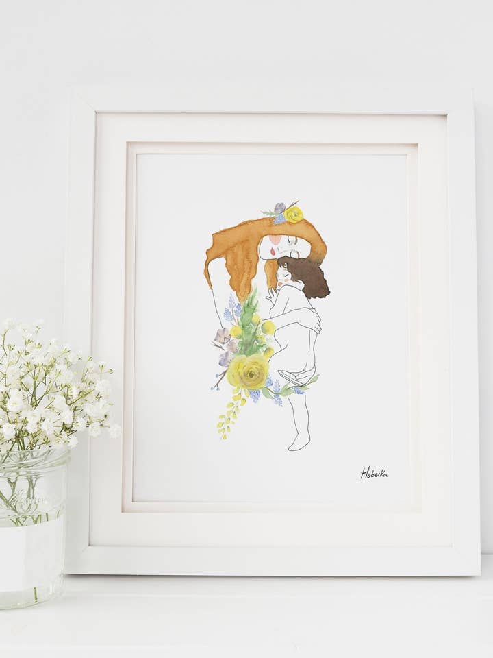 Klimt Mutterschaft, Kunstdruck für den Großhandel von Hobeika Art