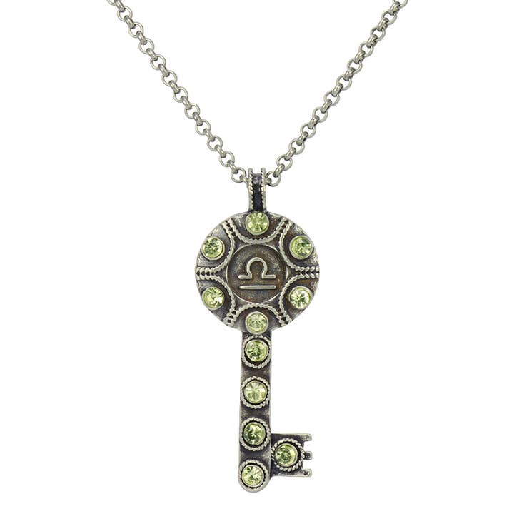 Key Zodiac Sign Necklace LIBRA for wholesale by Not Just Any Old Day