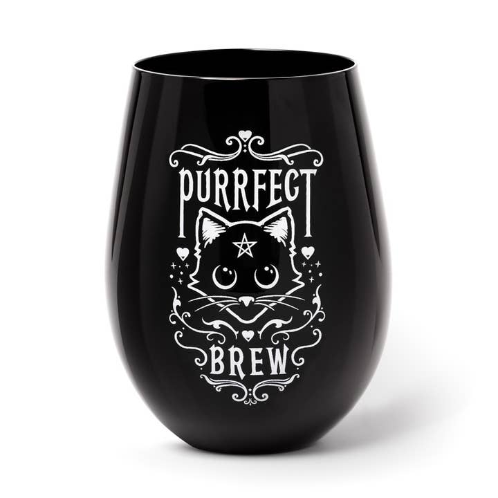 Purrfect Brew (Verre à vin) pour la vente par Alchemy Of England (Alchemy USA Distributor)