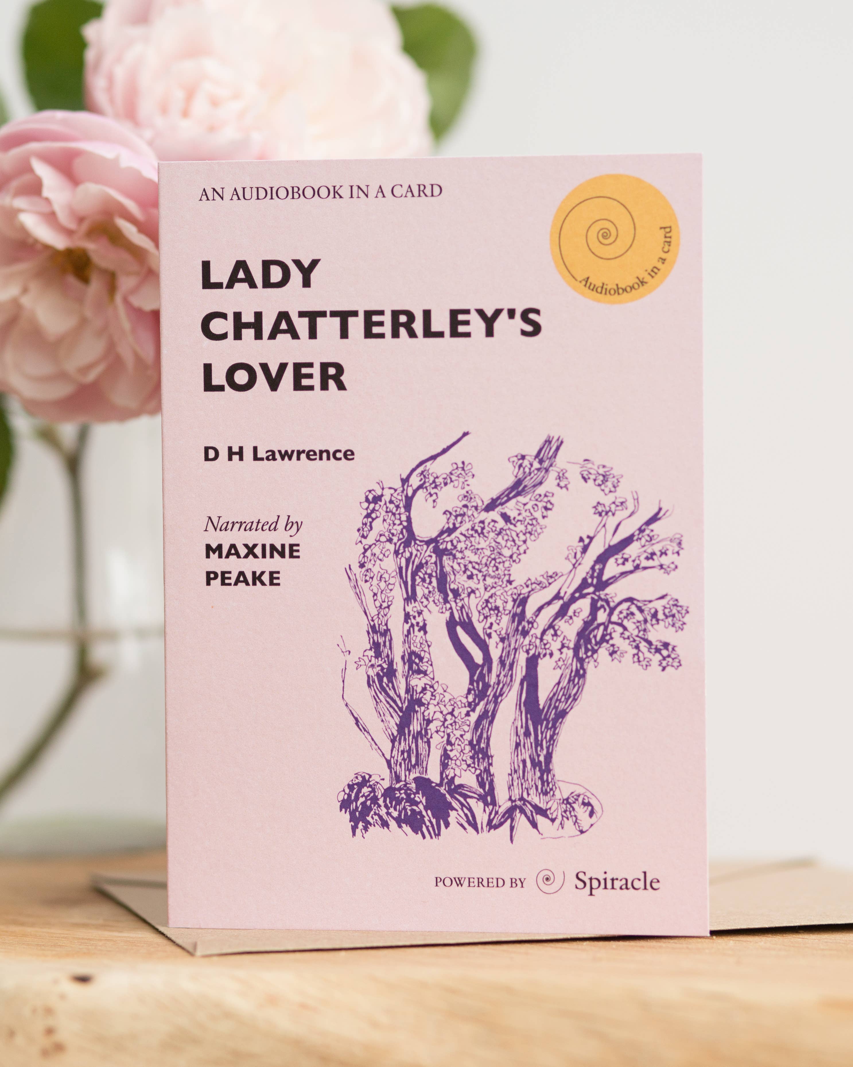Spiracle Audiobooks – Cartão de saudação diária por atacado – Audiolivro em Cartão: O Amante de Lady Chatterley de D H Lawrence2
