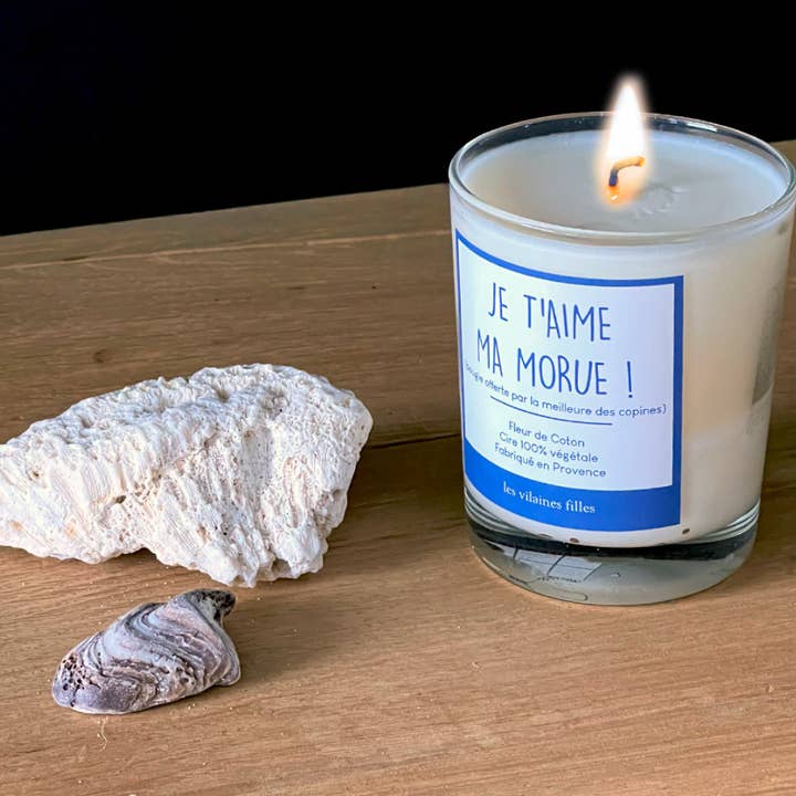 Les Vilaines Filles - Wholesale Jar/Filled Candle - Candle "I love you my cod"3