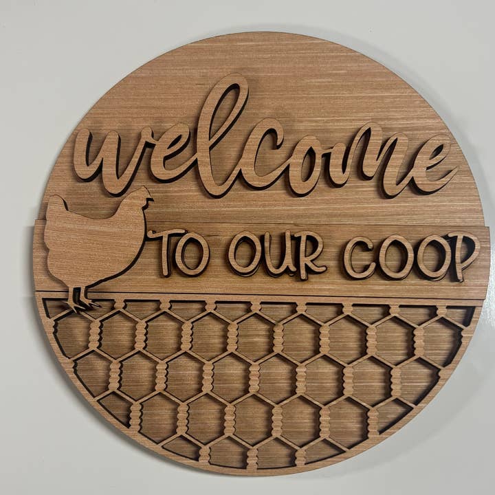 Bienvenue sur notre Coop Door Hanger DiY pour la vente par Kate's Blanks