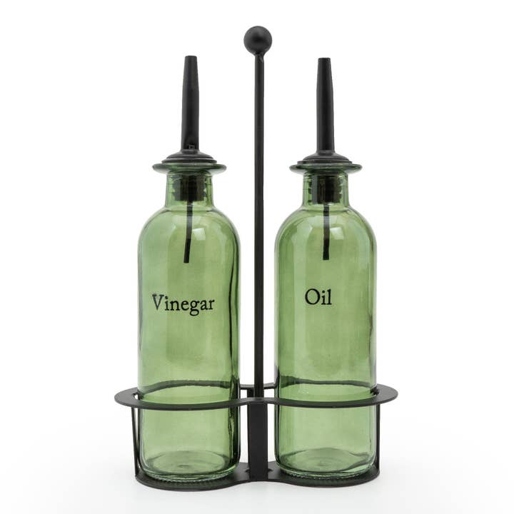 Oil & Vinegar Bottle Set - Olives 6PK for wholesale by Candlelight Products Ltd