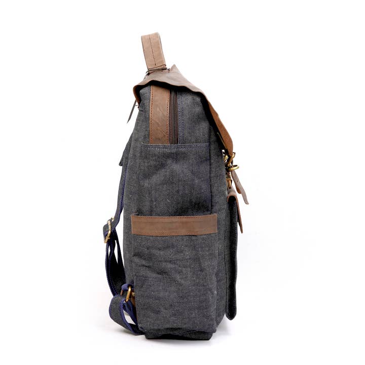 Anuent – wholesale Ryggsäck - Unisex – Anuent handgjorda Unisex Canvas läder ryggsäck.