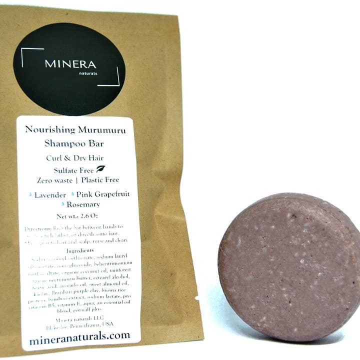 Nourishing Murumuru Shampoo Bar - Curl & Dry Hair for engroshandel hos Minera Naturals