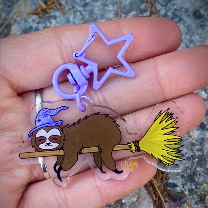 Magick & Macabre Co. - Wholesale Keychain - Women's - Life's A Witch Sloth Keychain