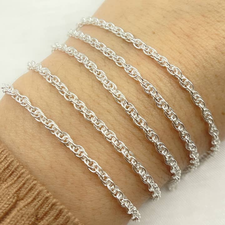 Jewels & Chains – Engroshandel Led/kæde halskæde – Y120SS. Sterlingsølv hvedekæde