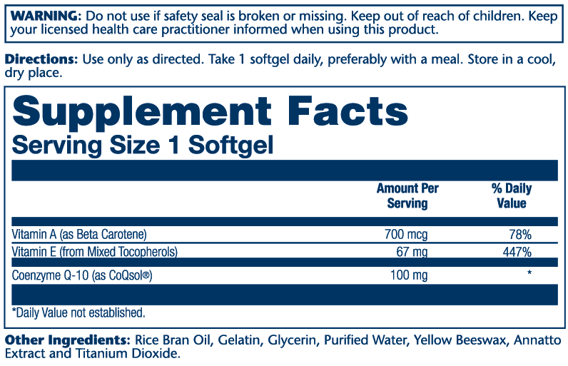 Solaray - Wholesale Oral Supplement/Vitamin - Bio CoQ-10 100mg2