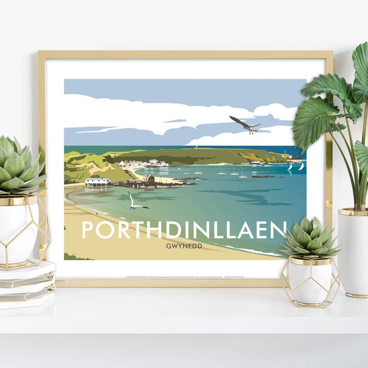 Porthdinllaen do artista Dave Thompson - Impressão artística premium por atacado de Star Editions