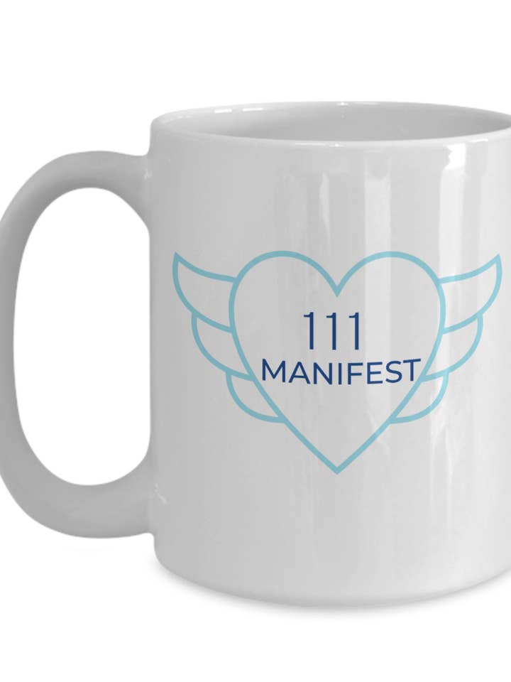 Angel Numbers Mug, Angel Number 111 Gift, Numerology Mug, for wholesale by Jazzy's Dreams