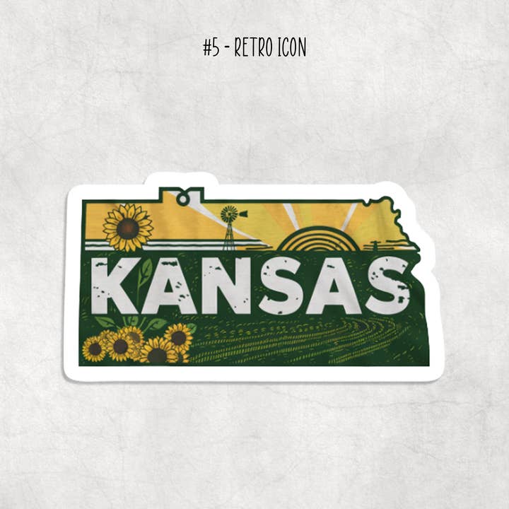Expression Design Co - Wholesale Sticker - Kansas Stickers5