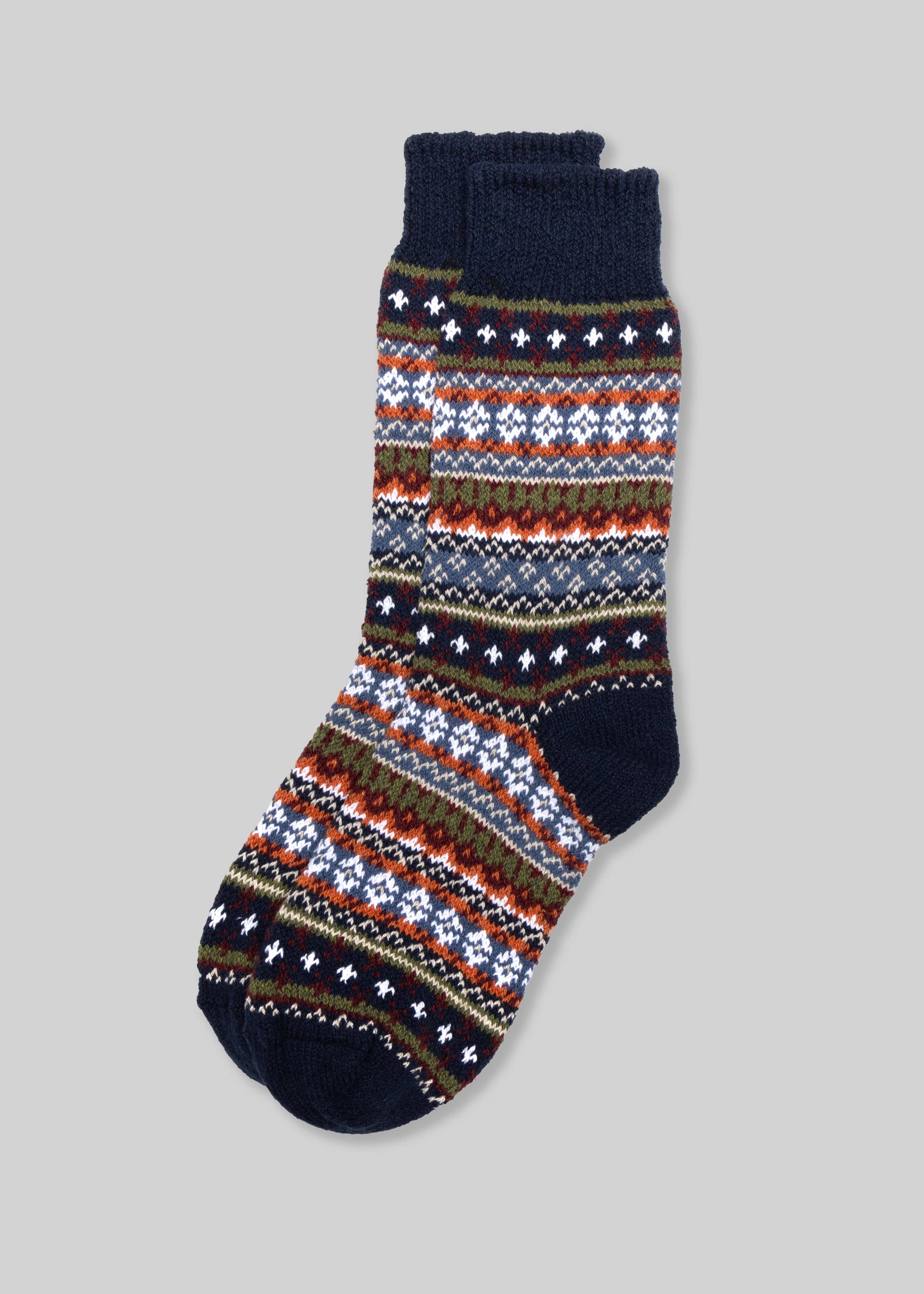 American Trench - Vendita all'ingrosso Calzini - Donna - Calzino Fair Isle in cotone da donna4