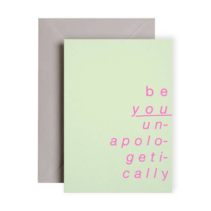 Be You Unapologetically Neon Card | Birthday Card for wholesale by I am Roxanne