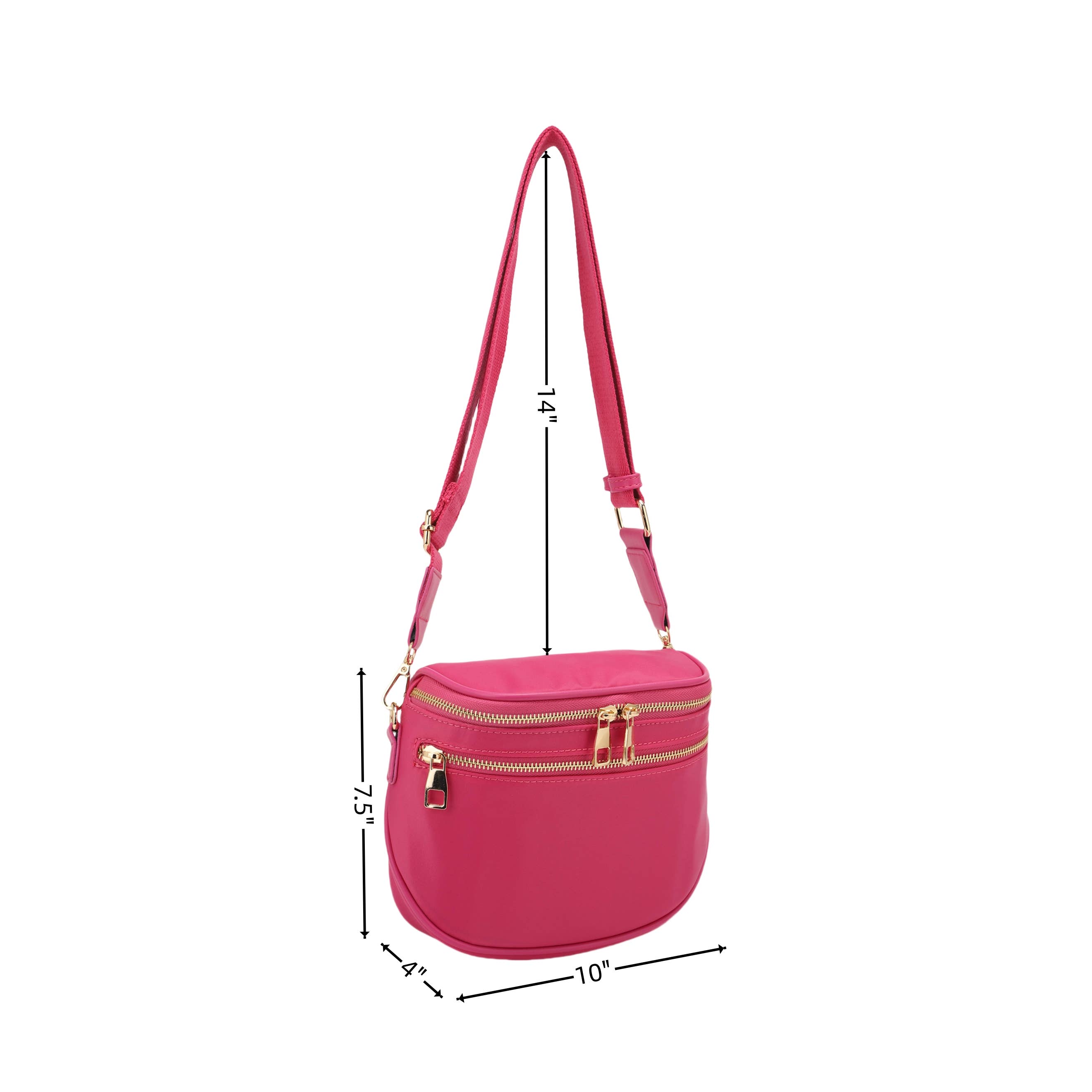 KAYLA+AVA - Wholesale Crossbodytas - Dames - Courtney Modieuze lichtgewicht nylon draagtas/heuptas 2