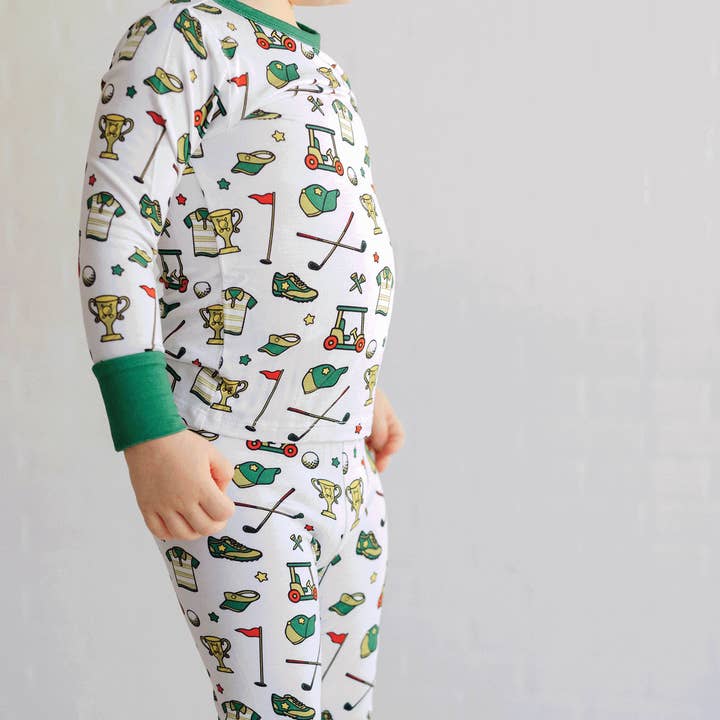 Tailgate Tikes - Wholesale Sleepwear Set - Kids - Golf Two-Piece Pajama Set5